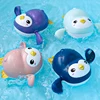 Baby Bath Toys Kids Swimming Clockwork Dolls Play Water Fun Bathing Cute Funny Children Bathroom Shower Bathtub Animals Toy 4