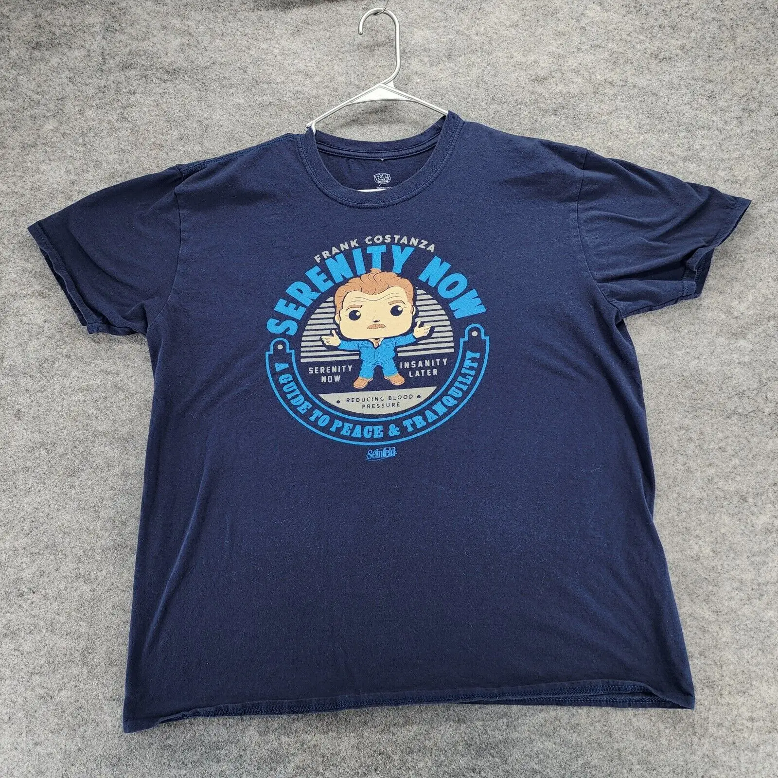 Seinfeld Shirt Mens Xl Extra Large Manica Corta Blue Pop Tees