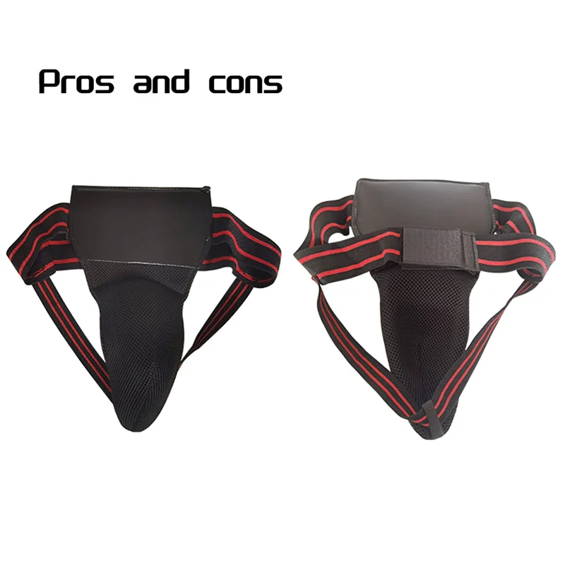 Groin Protector For Boxing, Taekwondo, Kickboxing, For Martial Arts Training, Men Jockstrap Abdominal Protector Durable Black
