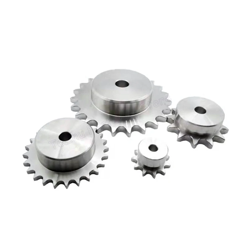 1pc 10-25 Teeth 04C Chain Gear 304 Stainless Steel Bore 6mm 8mm 25H Industrial Sprocket Wheel Motor Chain Drive Sprocket