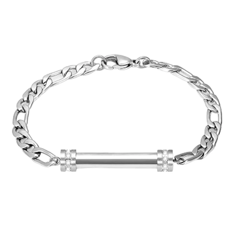 

Glistening Diamond Locket Urn Container Ashes Bracelet Locket Neck Jewelry DXAF