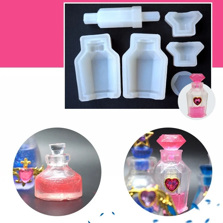 Mini Potion Bottle Shaker Silicone Mold for Epoxy Resin Art in 2023