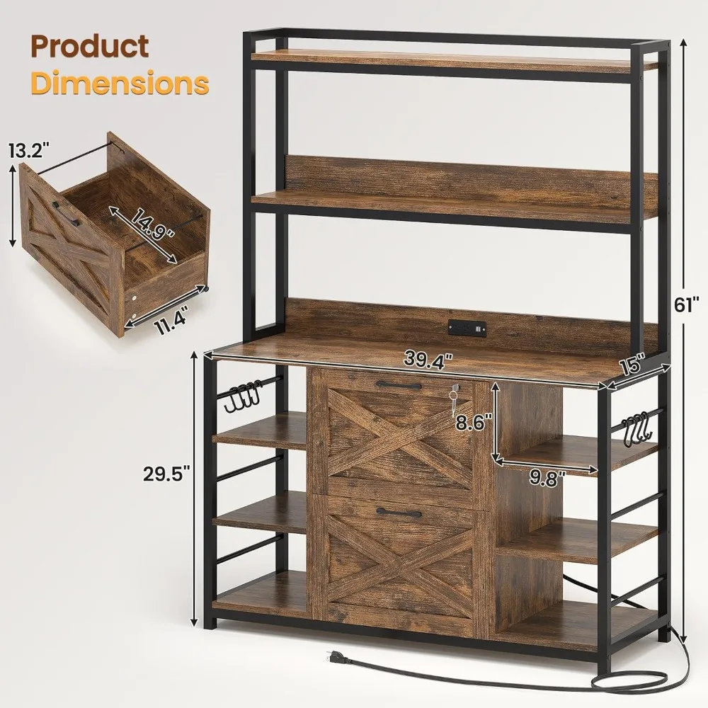 file cabinet, filing cabinet fits legal/letter/a4 size, 2 drawer filing cabinets for home office with lock, power strip and ope