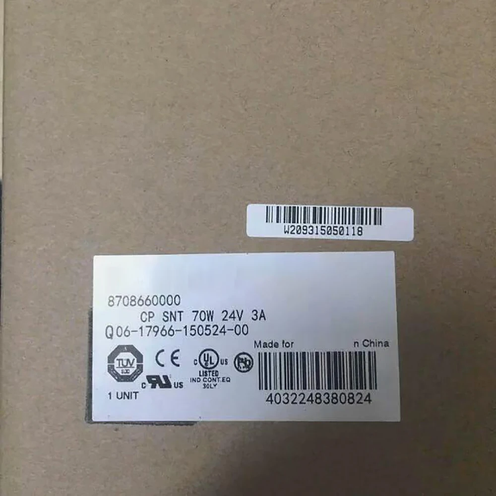 Fuente de alimentaciรณn conmutada, accesorio para Weidmulle CP SNT 70W 24V 3A 8708660000
