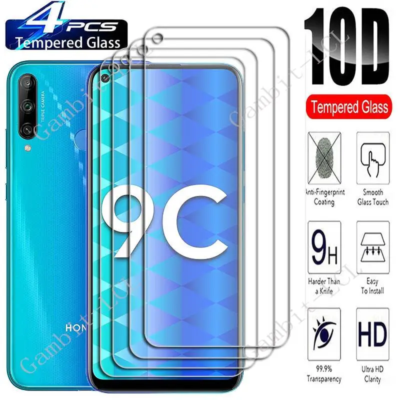 

4PCS For Honor 9C 6.39" Screen Protective Tempered Glass On Honor9C AKA-L29 Protection Cover Film