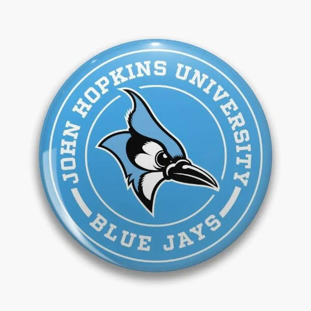Брошь на булавке в форме круга Джона Хопкинса из Университета голубого Джейса, ювелирные изделия, аксессуары на заказ, брошь, модные значки на лацкан