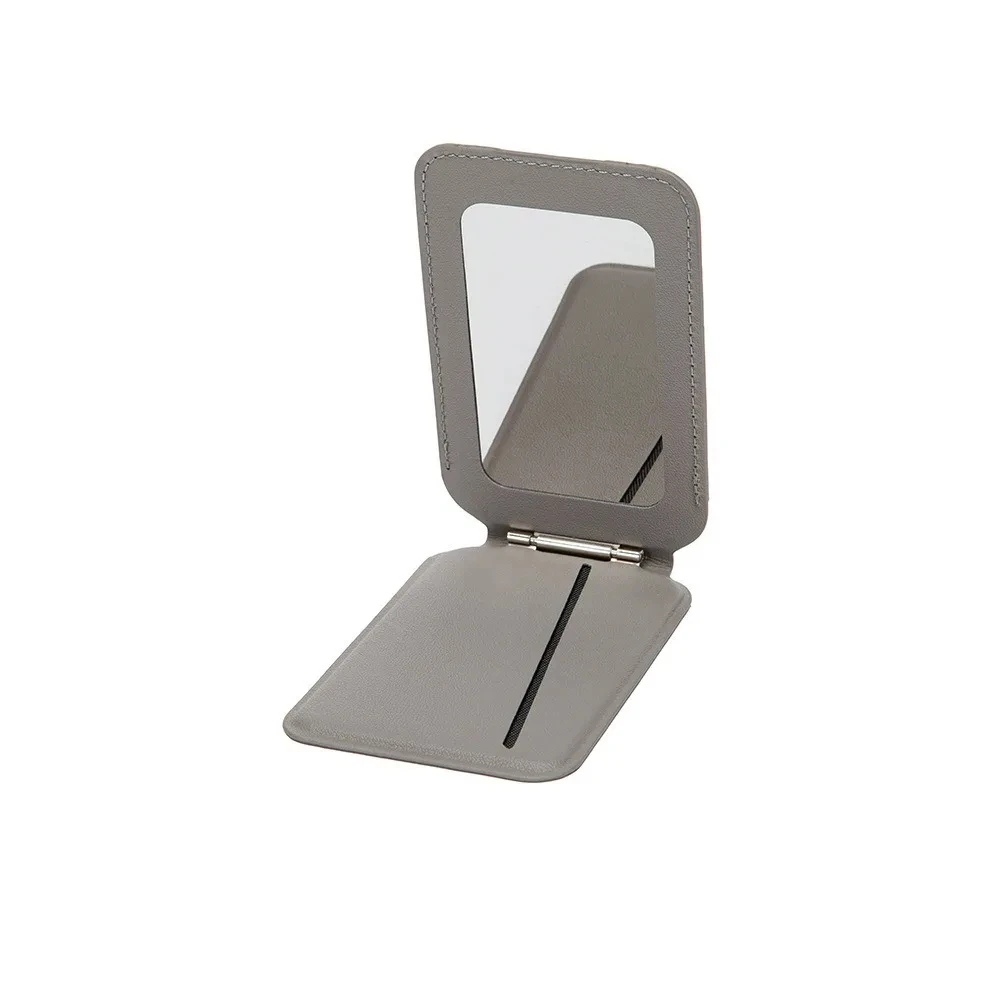 Magnetic Mirror Card Holder Wallet with Stand Function