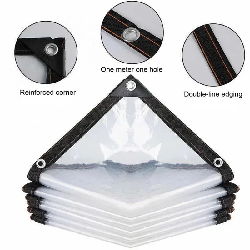 Transparent rainproof shading cloth tarpaulin Lightweight waterproof tarpaulin cover rainproof tarpaulin