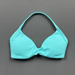 Women's High - Support Strappy Sports Bra - Seamless Push - Up Workout Top - S (Miami)