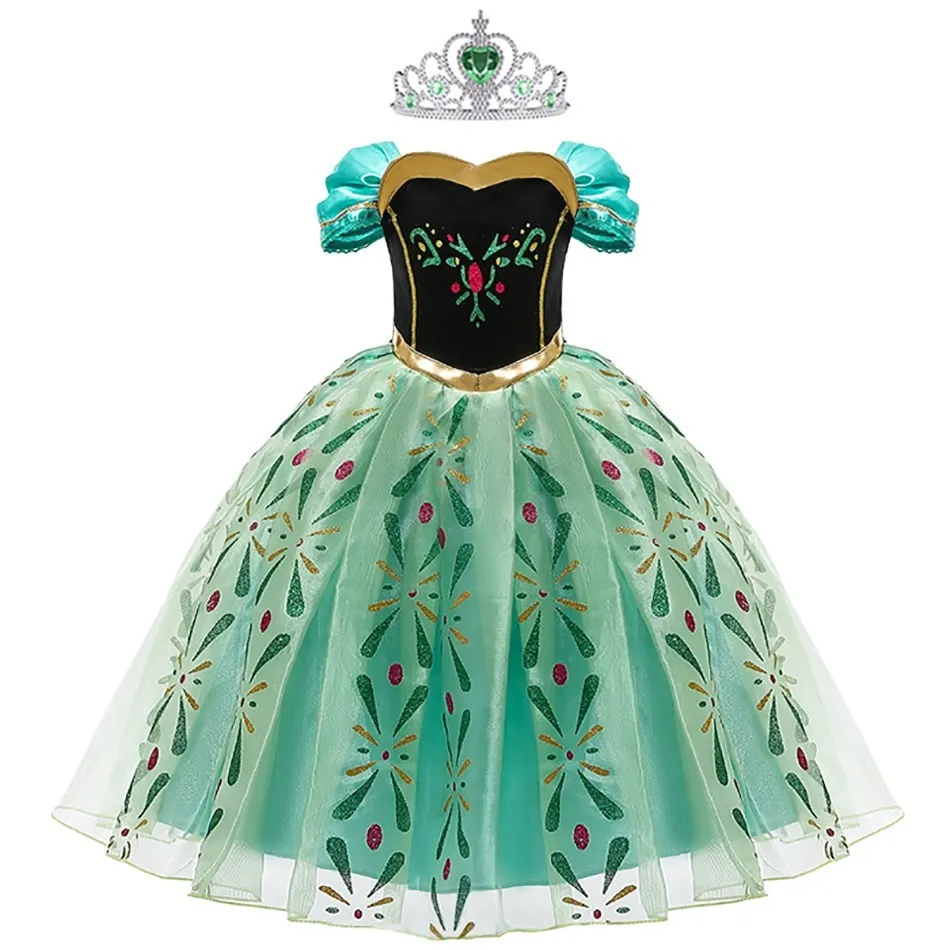 Girl Elsa Dress Children Cinderella Anna Haloween Costume Kids Party Princess Dress Encanto Mirabel Birthday Clothes 3-10 Years