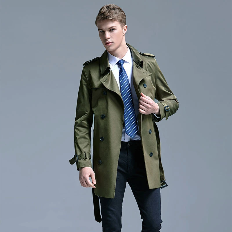 Se insekter Litteratur Sanselig Men Short Trench Coat England Fashion Spring And Autumn Double Breasted  Jacket Slim Fit Casual Business Men's Wear Plus Size 6xl - Trench -  AliExpress