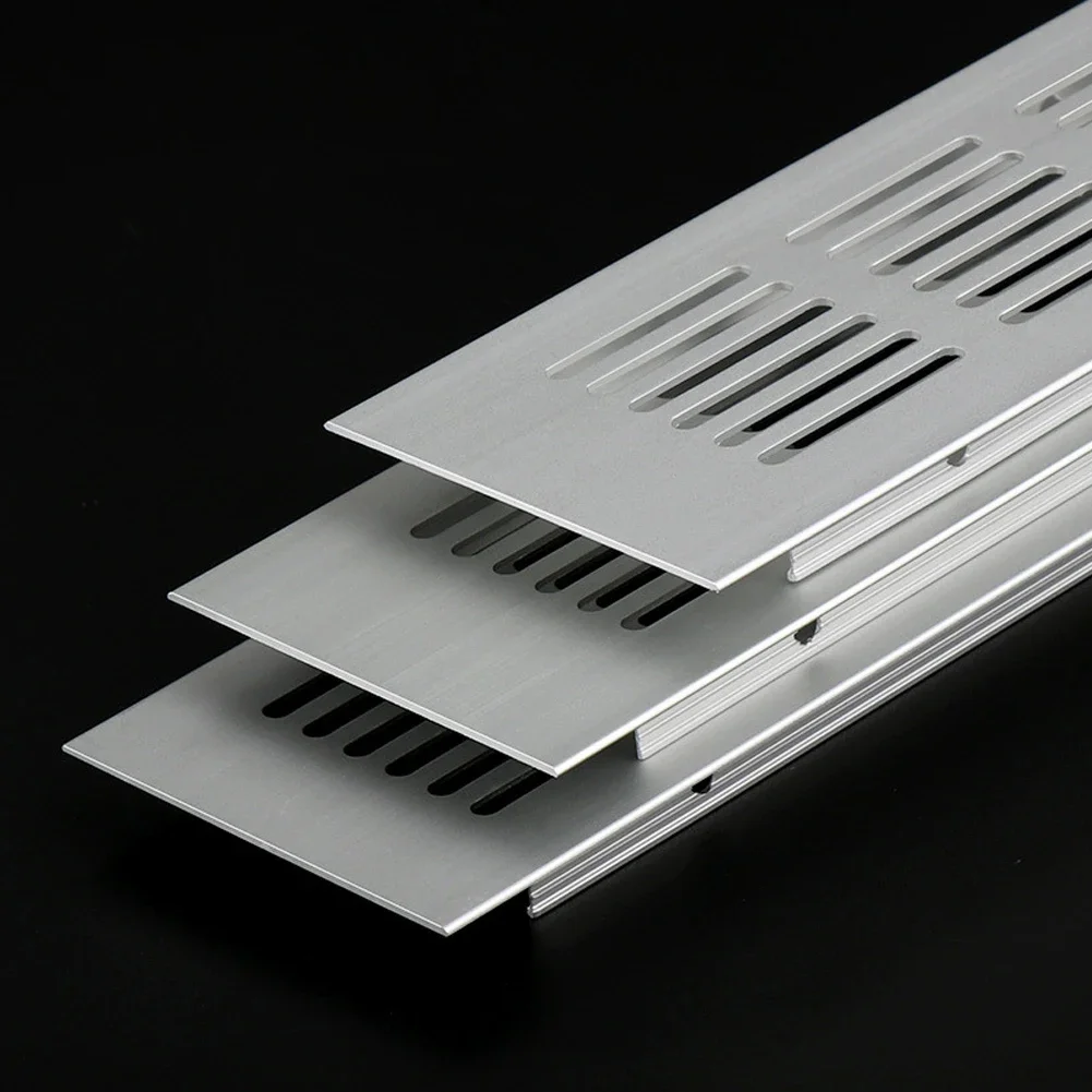 Air Vent Grille 60mm Aluminium Rectangular Cabinet Wardrobe Ventilation Cover Plate