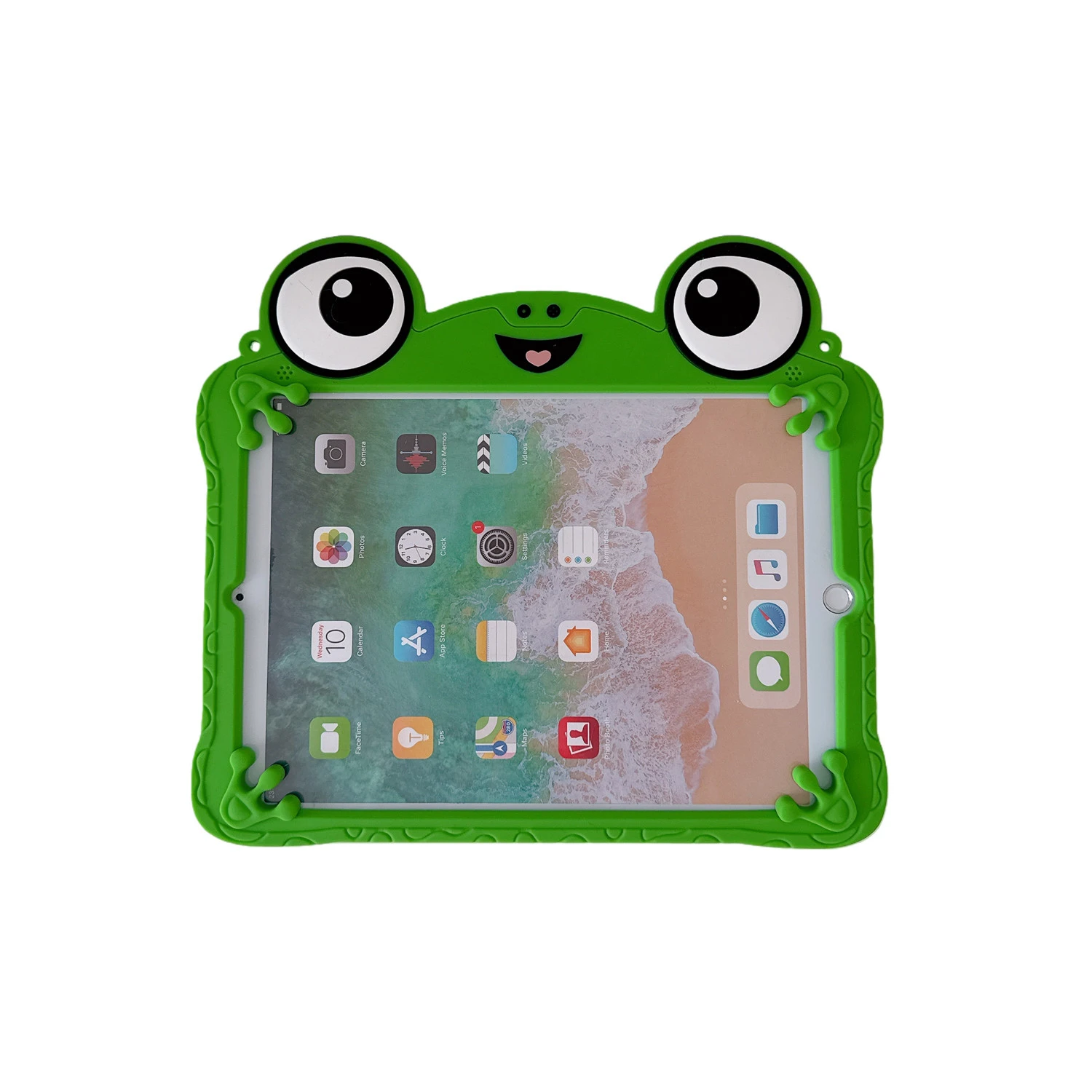 3D Cartoon Frog Silicone Tablet Case with Stand