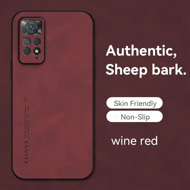 thumbnail image 1 of Funda de cuero de oveja de lujo para Xiaomi Redmi Note 10, 11 Pro Plus, 5g, 11pro, 10pro, 4g, Note 10, Note 11 S, 5G, 1 of 5