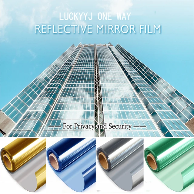 One Way Mirror Foil Window  One Way Mirror Film Night Privacy - Decorative  Films - Aliexpress