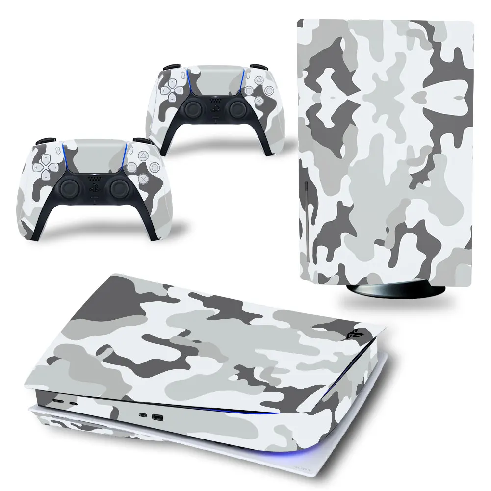 Camouflage New Game Ps5 Digital Edition Skin Sticker Decalcomania Cover Per Controller Console Ps5 Ps5 Skin Sticker #2306