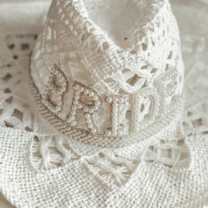 Women Cowgirl Hat Hollow out Bride Wedding Party Photo Costume Props cowgirl hats