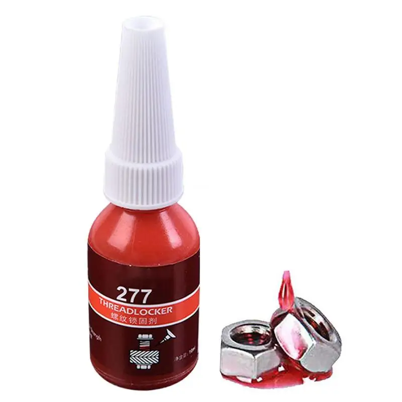 Red Lock Tight Universal Anaerobic Threadlocker Gel High Strength Screw Glue Anaerobic Adhesive Sealing For Screws Bolts Nuts 1pc 50ml original higlue 515 anaerobic flat seal glue flange sealant universal type