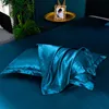 1pcs Man-made Mulberry Silky Pillowcase  Pillow Case Cover Satin Home Textile Bedding Hotel Pillowcases 1