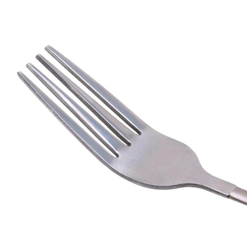 95AA BBQ Telescopic Extendable Fork Dinner Fruit Dessert Long Handle Cutlery Meat Fork Kitchen Accessories fruit fork expandable fork