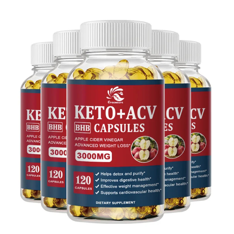 

Keto Apple Cider Vinegar Capsule ACV Supports Digestion,Metabolism, Detox & Cleansing - 60/120 Capsules