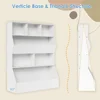 Toy Storage Organizer for Kids, Large Wooden Open Bookcase,4-Tier Children Storage Cabinet, Cubby Bookshelf for Playroom Bedroom 6