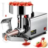 VEVOR Electric Fruit Press Strainer Machine 90-160Kg/h Commercial Food Strainer Sauce Maker Stainless Steel Tomato Milling Tool 6