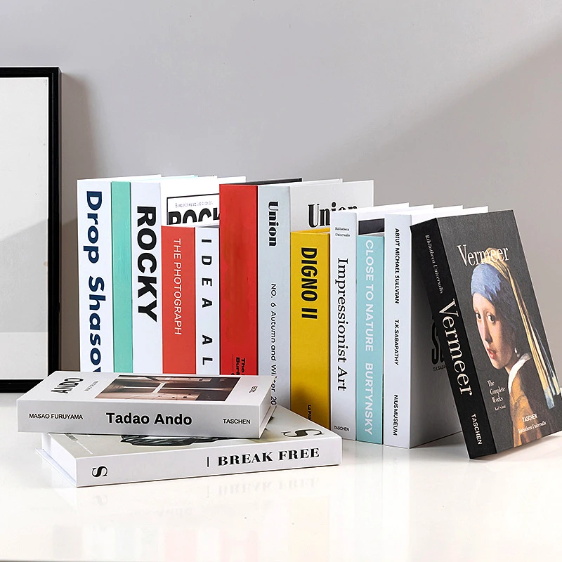 

3 PCS/lot Simple Modern Fake Book Simulation Book Home Decoration Creative Restaurant Living Room Bookcase Decoration Book