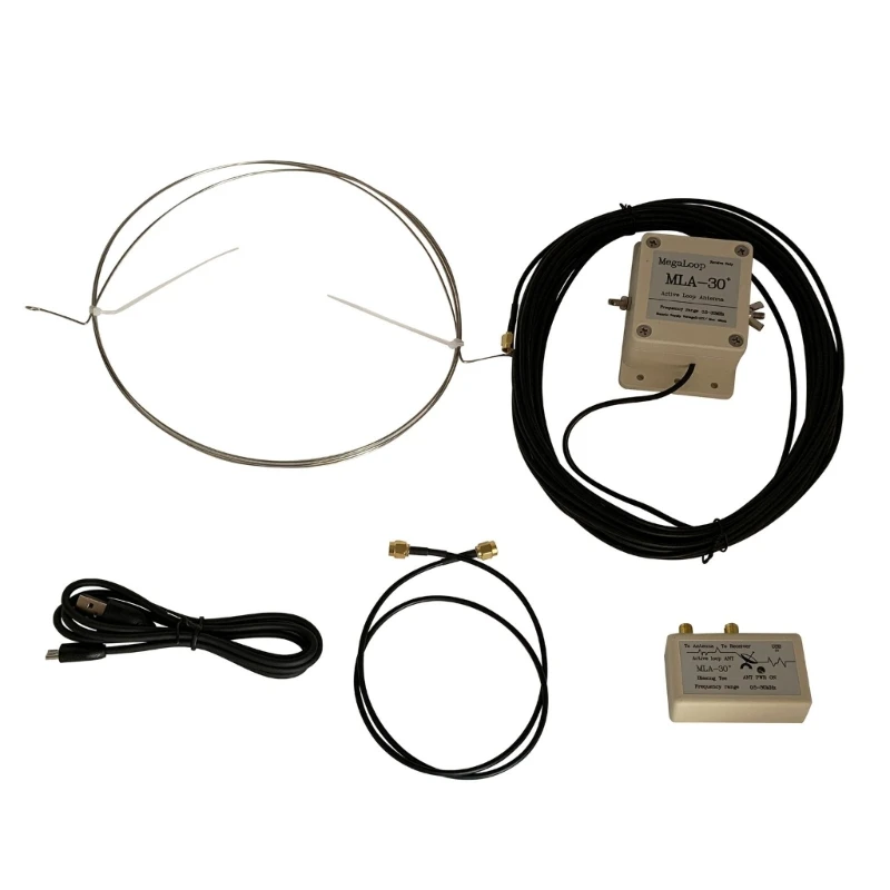 

MLA-30+ 0.5-30MHz Medium Short-Wave Antenna Outdoor Rooftop- Active Receive Loop Antenna 500kHz-30MHz Kit-Low Noise