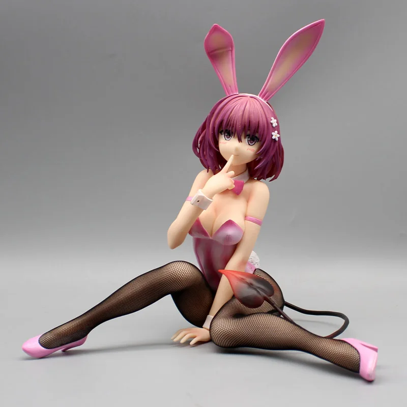 

Freeing To Love-ru Darkness Anime Figure Momo Belia Deviluke Bunny Girl Kneeling Pvc Model Toys Collectible Ornament Doll Gift