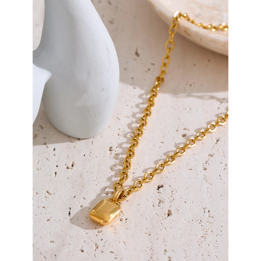 Yhpup Personalized Pendant Necklace Stainless Steel