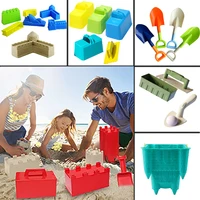 Beach Toy Children Play Sand Toy Shovel Sandbox Brick Walls Molds Castle Building Tools Summer Outdoor Play Beach Game for Kids 1