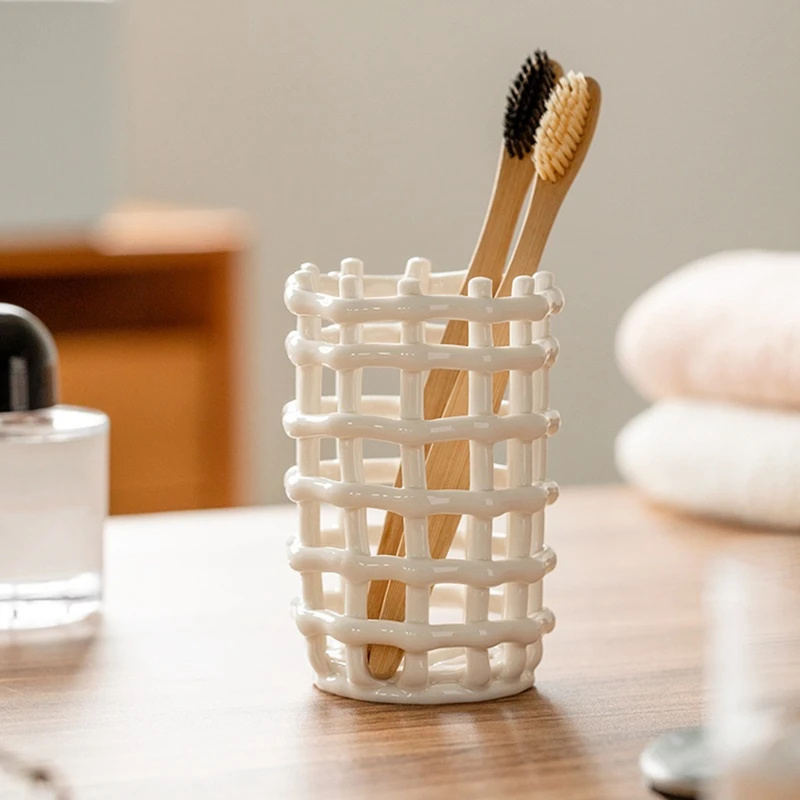 Toothbrush Holder Simple Toothpaste Holder Bathroom Toothbrush Storage Cup Storage Container Cup Rack