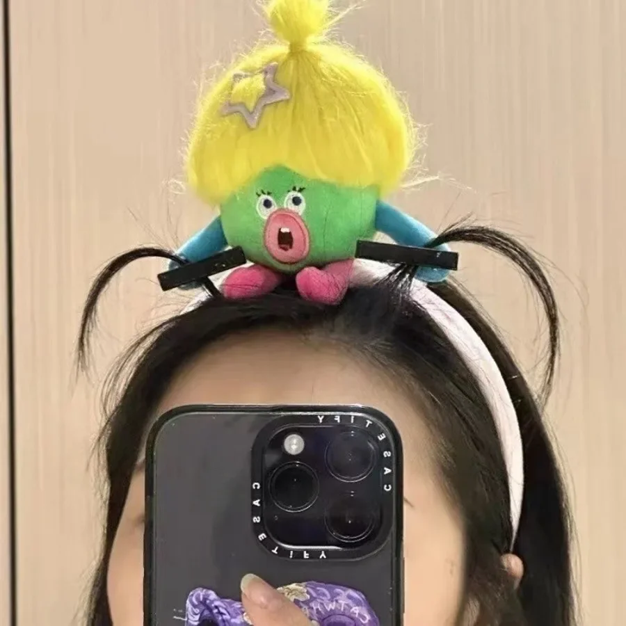 Ratatouille Mouse Head Hairband Capybara Funny Plush Hair Hoop Halloween Decor Capibara Women Hair Band Makeup Headdress Hairpin 5
