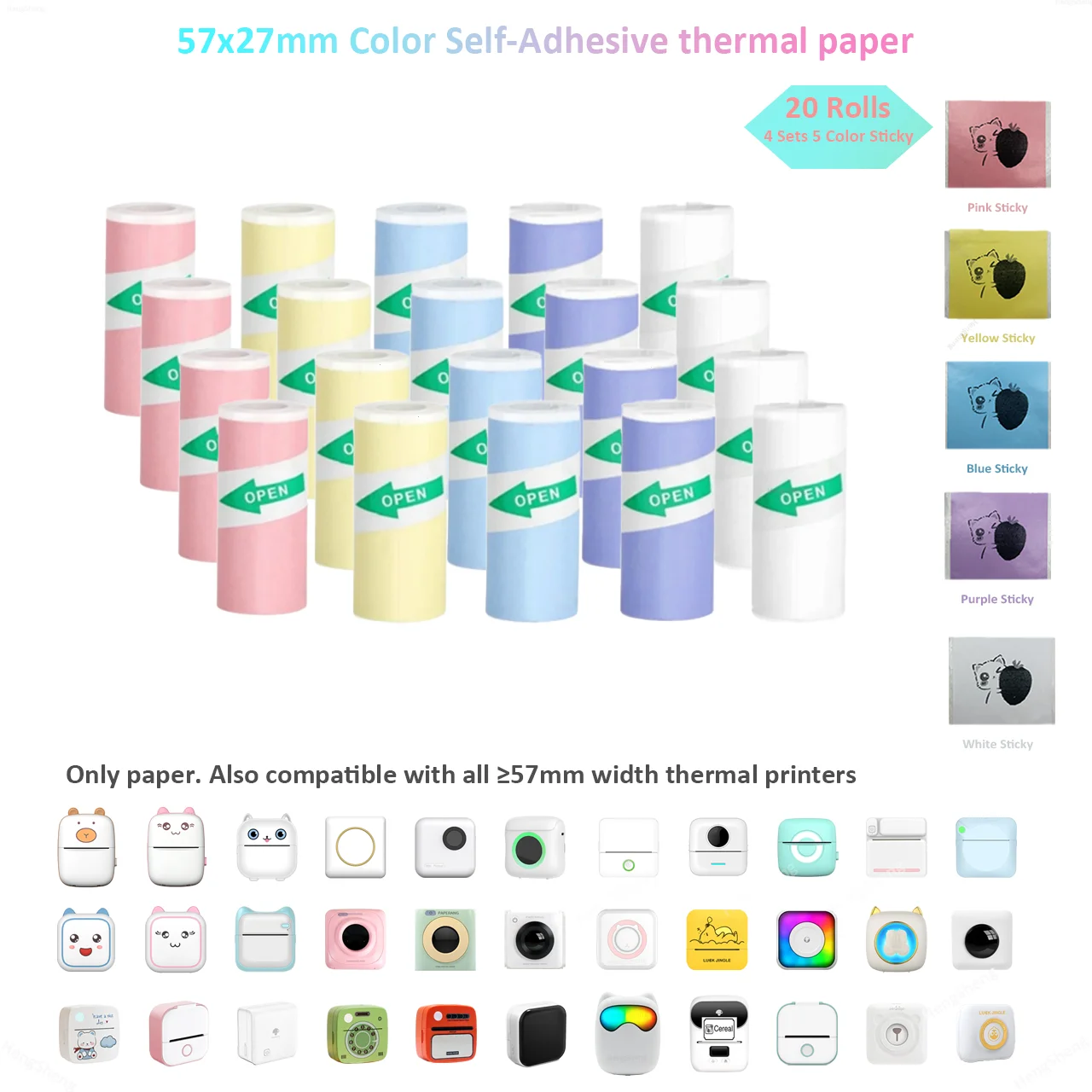 4set-5Colors Sticky