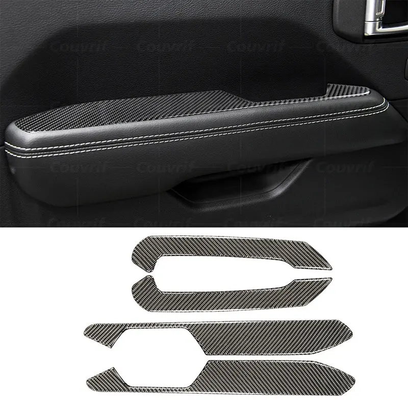 

Interior Carbon Fiber Cover Car Door Armrest Decorative Stickers Decal Cover Trim For jeep Wrangler JL 2018-2022 Car Accessories