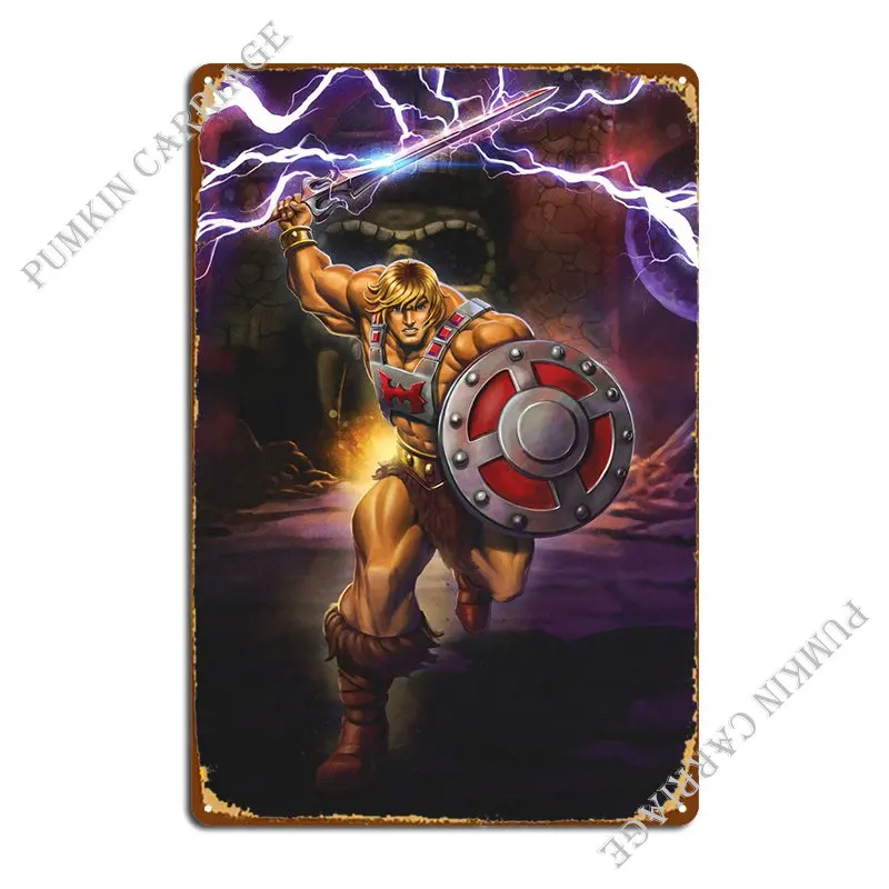 

He Man Attack Metal Sign Poster Pub Mural Party Cave Plaques Tin Sign Poster