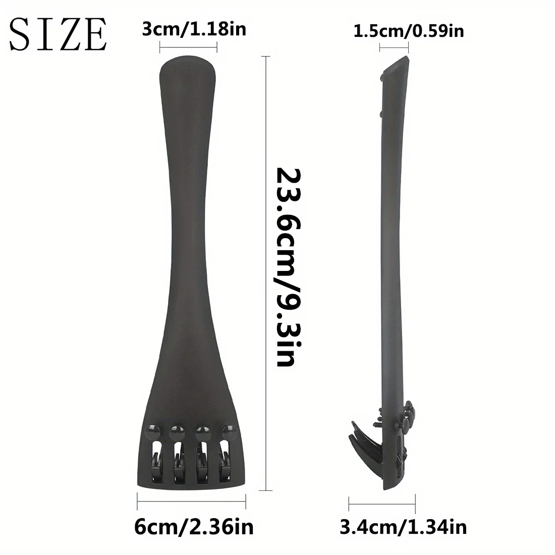 Cello 4/4 Carbon Fiber High-grade String Plate Frosted Process, Four Original Fine-tuning Screws, Copper Nuts, Good Firmness