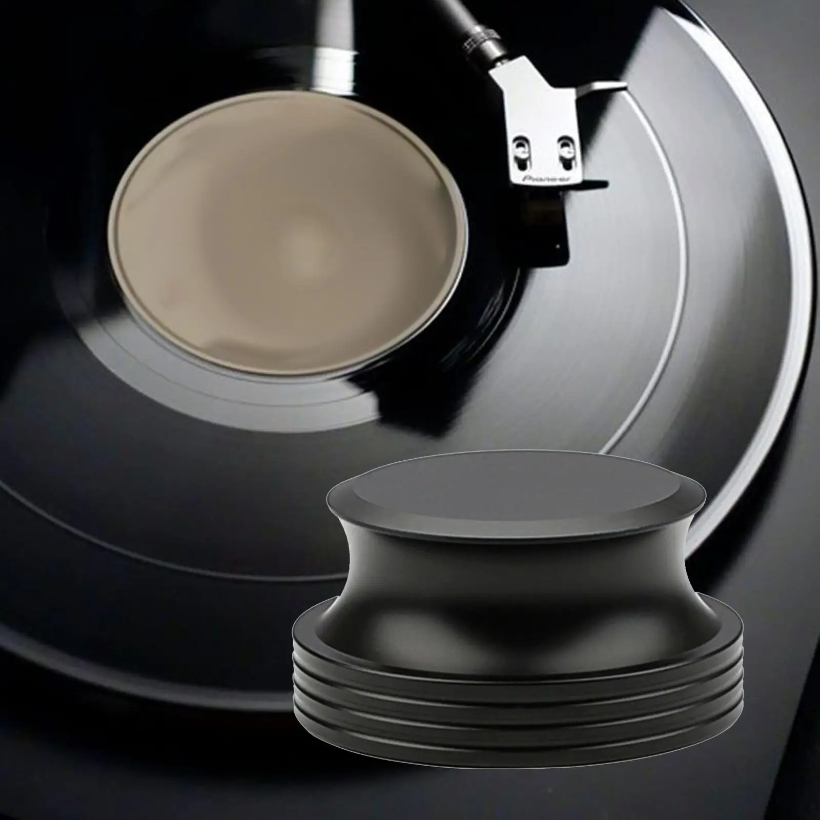 

Стабилизатор веса для виниловых записей, 447 г, сбалансированный зажимный диск, стабилизатор для телефона, улучшенный звукозаписывающий проигрыватель