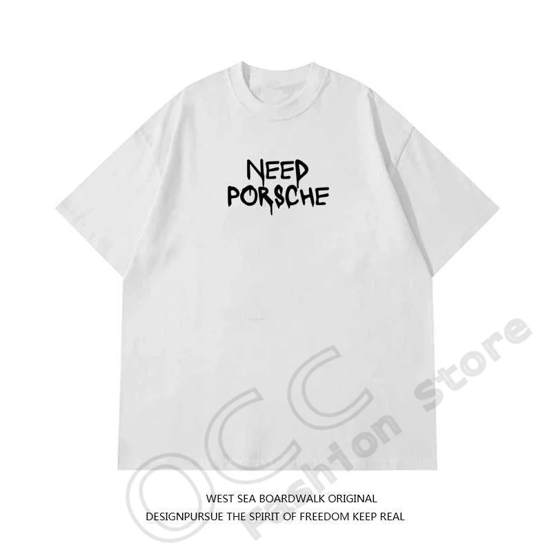 Cotton T-Shirt American Fashion Brand Letter Printed Short Sleeve Men And Women Instagram Trend T-Shirt Summer Loose Couple Top 4