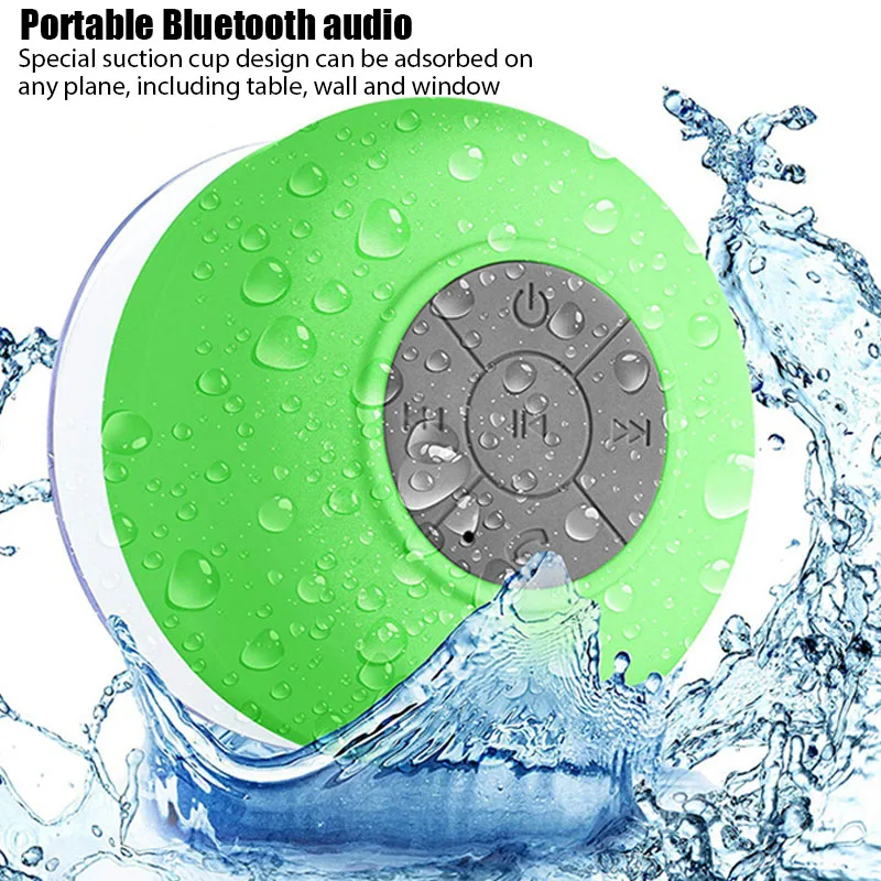 Mini Bluetooth Speaker Portable Waterproof Pool Showers Bathroom Speakers for Outdo Beach Car Wireless Handsfree Portable Audio