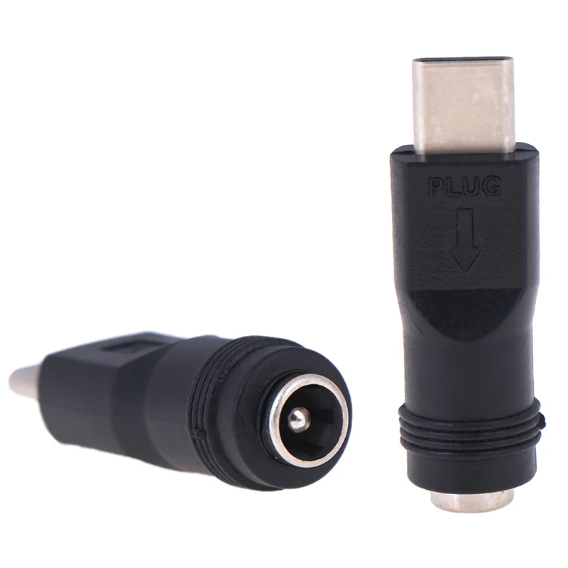 DC Power Adapter Converter Type-C USB Male To 5.5x2.1mm Female Jack Connector for Laptop Notebook Computer PC laptop power adapter,power adapter,dc power converter,type c to dc adapter,usb to dc adapter
