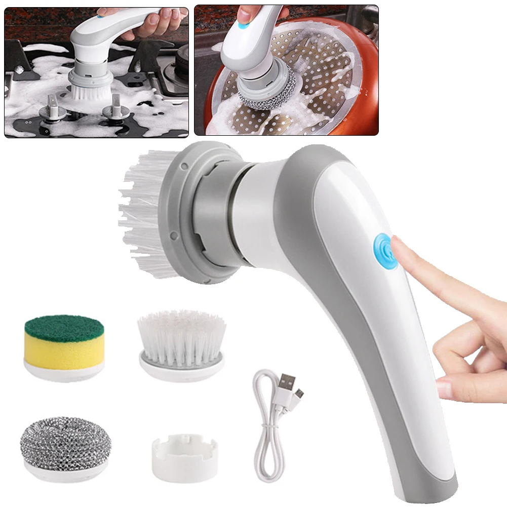 Wireless Electric Cleaner Brush Multifunctional 360 Degree Power Scrubber  Handheld IPx7 Waterproof for Housework Window Bathroom - AliExpress