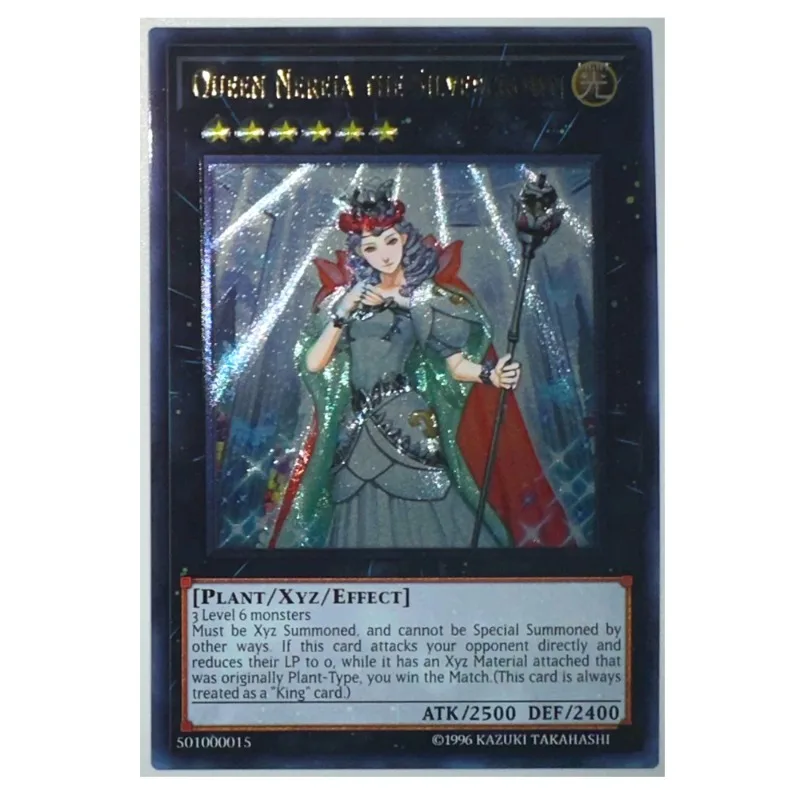 Yu Gi Oh Queen Nereia Серебряная корона 501000015 английские игрушки хобби Коллекционная игра