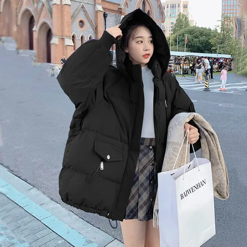 Winter Coat for Women Coats Parkas Puff Jackets Cotton Padded Jacket Korean Fashion Warm Y2k Tops Embroidery Thickening