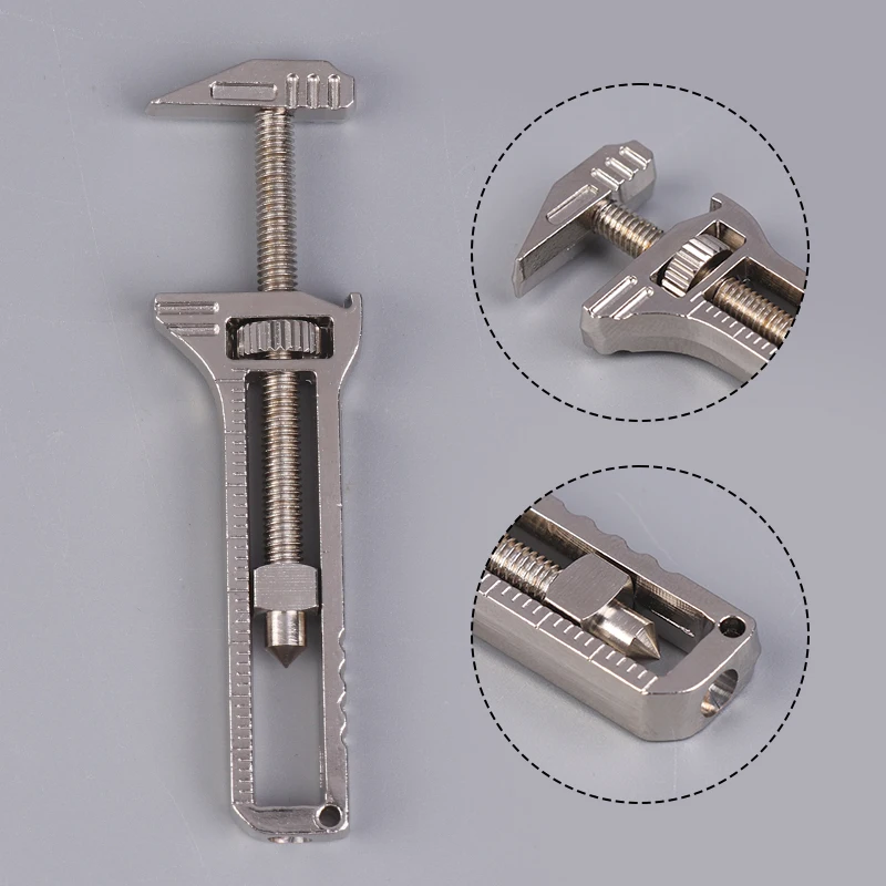 thumbnail image 2 of Compact Multi,Tool Wrench, Titanium Zinc Alloy, Bottle Opener Nail Puller Hiking Camping 2 of 13