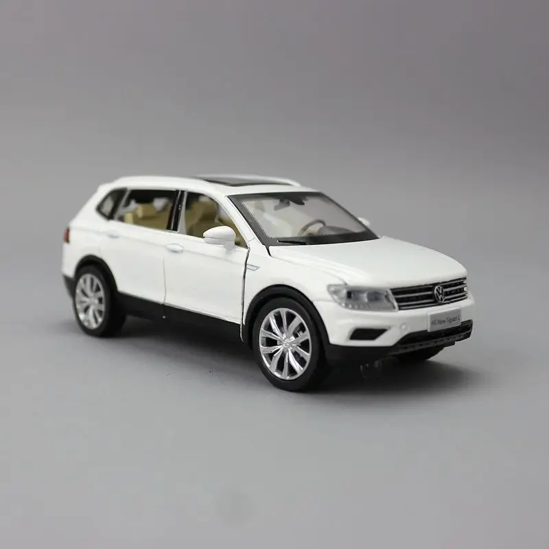 JINLEXIU VW Tiguan L Modellauto 1:32 - Druckguss SUV Modell In Schwarz Für Sammler