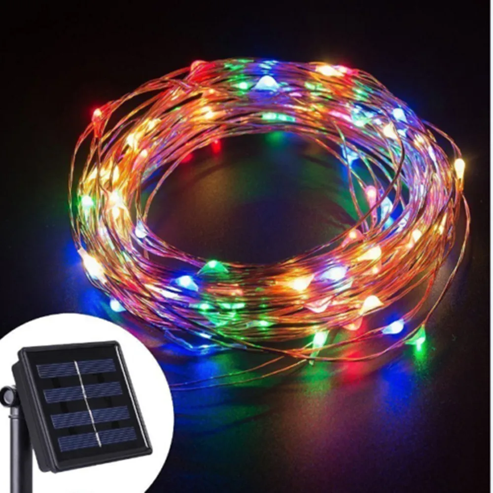 20M 200 LED Solar Strip Light Home Garden Copper Wire Light String Fairy Outdoor Solar Powered Christmas Party Decor. solar sensor wall light