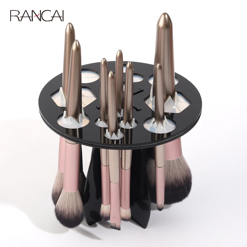 

RANCAI Makeup Brush Storage Holders and Racks Round Make Up Brushes Comestic organizer Brushes Accessories Tools Makeup Storage