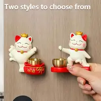 Shopkeepers Bell Door-Sucking Wind Chime Lucky Cat Doorbell Japanese Bell Lucky Cat Business Office Door Opening Ornaments Store 2